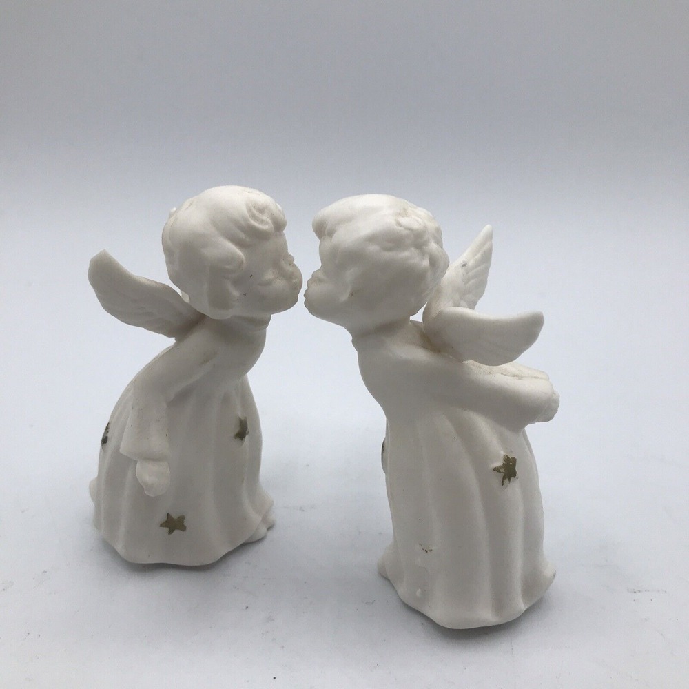 Kissing Angels Gilded Gold‎ Stars Made In Japan